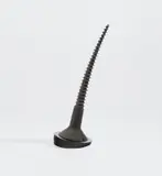 Claes Oldenburg, Soft Screw, 1975, cast elastomeric urethane and lacquered mahogany base