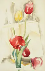 Charles Demuth, Tulips, 1924, watercolor and graphite on paper