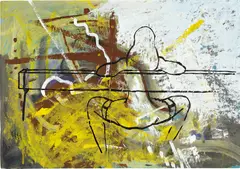 Untitled by Sigmar Polke, 1983, acrylic on paper, sold Nov 2019