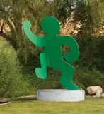 Keith Haring, Untitled (Self Portrait), 1989, painted aluminum