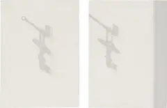 Two works: (i) Shadow No. 1467; (ii) Shadow No. 1468 by Jirō Takamatsu, 1984, (i) acrylic and graphite on canvas (ii) acrylic on canvas, sold Nov 2019