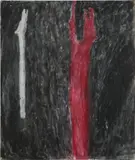 Susan Rothenberg, Red Trunk, 1980, acrylic and Flashe on canvas