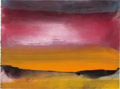 Ed Clark, Summer in Paris #8, 1994, dry pigment and acrylic on Arches paper