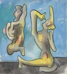 Conversation by Roberto Matta, 1973, oil on canvas, sold Nov 2019
