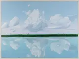 Tomás Sánchez, Orilla: Espejo de las Nubes, 1988, acrylic on canvas