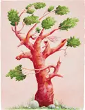 Nicolas Party, Tree, 2017, watercolor on paper