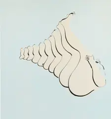 Exhibition by Tala Madani, 2012, oil on linen, sold Nov 2019