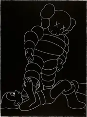 Kaws, UNTITLED, 2002, pastel on paper