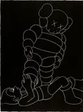 Kaws, UNTITLED, 2002, pastel on paper
