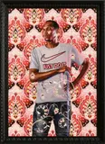 Kehinde Wiley, Portrait of Marcus Stokes, 2018, oil on canvas, in artist's frame
