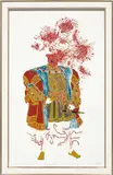 Raqib Shaw, Henry VIII, 2006, acrylic, glitter, enamel, rhinestones and mixed media on paper, in artist's chosen frame