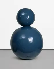 Ink Snowman by Gary Hume, 2003, gloss enamel and cast resin, sold Nov 2019