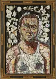 Julian Schnabel, Untitled (Richard Cooper), 1990, oil, plates and Bondo on wood