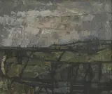 Albert Irvin, Untitled, oil on board 63.5 x 76cm