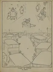 William Heath Robinson, Untitled, pen and ink 36.5 x 26cm