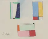 Jeremy Moon, Untitled, Untitled abstract coloured pastel and pencil