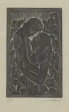 Eric Gill, Untitled, 'Lovers' woodcut