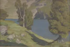 Harold Speed, Untitled, oil on board 30 x 44cm Exhibited: Mappin Art Gallery