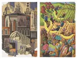 Edward Bawden, Untitled, together with: William Roberts (1895-1980) 'London's Fairs' lithograph in colours