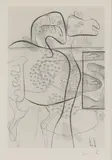 Untitled by Charles-Édouard Jeanneret aka 'Le Corbusier', 1948 etching with engraving and drypoint on wove, sold Aug 2024