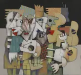 Christoph Kiefhaber, Untitled, oil on canvas 65 x 70cm Provenance: With Galerie am Opernring