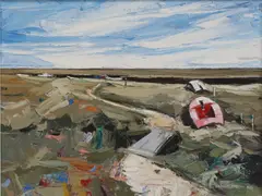 Daniel Gbenga Orimoloye, Untitled, oil on board 60 x 80cm