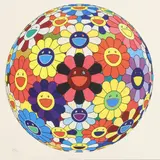Untitled by Takashi Murakami, 'Flower Ball' lithograph in colours, sold Aug 2024