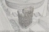 Piers Gough, Untitled, pencil on paper mounted on aluminium 50 x 75cm Exhibited: Royal Academy of Arts
