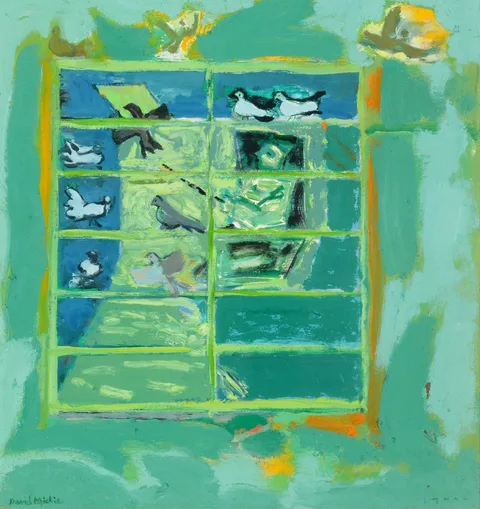 oil. by David Michie, oil on panel, sold Sep 2019