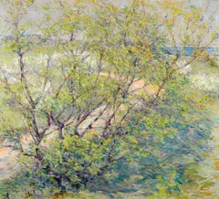 Robert Reid, Autumn landscape, oil on canvas