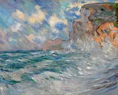 Cliffs at Etretat by Lilla Cabot Perry, oil on canvas, sold May 2012