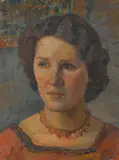 Ernest Lawson, Portrait of Marg Lawson