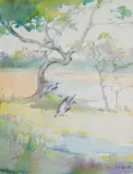 Alice Ravenel Huger Smith, Heron alighting