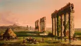 John Linton Chapman, Claudian acqueduct, oil on canvas