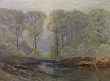 Leonard Ochtman, Early Summer, oil on canvas