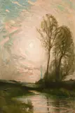 Charles Melville Dewey, Early evening, oil on canvas