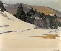 Alexander Bower, Blustery March, oil on canvas