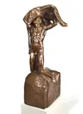 Carl Milles, Vingarna (The Wings), unique example, cast by the Art Bronze Foundry London Ltd., 1983