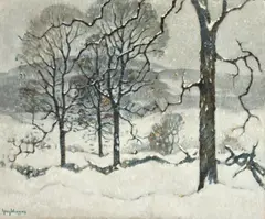 December by Guy Carleton Wiggins, oil on canvas, sold May 2012