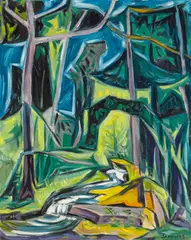 Summer day by Werner Drewes, 1956, oil on canvas, sold May 2012