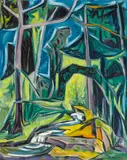 Werner Drewes, Summer day, 1956, oil on canvas