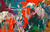 LeRoy Neiman, St. Germain des Pres, acrylic on masonite
