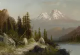Frederick Ferdinand Schafer, Morning on Mount Shasta, 14,400 feet high from Shasta Lake, California