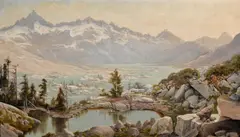 Jack Wisby, Mountain lake, oil on canvas