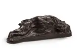 Arthur Putnam, Saber toothed tiger, bronze with light brown patina