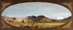 Ernest Etienne Narjot, View of Yreka, California, oil on canvas