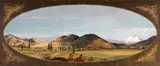 Ernest Etienne Narjot, View of Yreka, California, oil on canvas