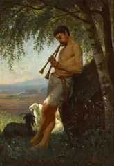 Virgil Williams, The music of nature, 1871, oil on canvas
