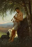 Virgil Williams, The music of nature, 1871, oil on canvas