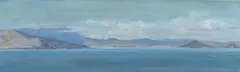 Constance Mabel Easley, View of Sausalito and Tiburon with Marin County beyond, oil on canvas